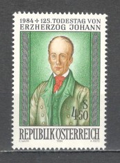 Austria.1984 125 ani moarte Arhiducele Johann-Pictura MA.974