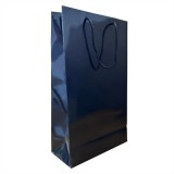 Paper Craft Pungi Cadou Negre 23x38x10 cm Set 10 Buc, Hartie 250g Plastifiata, Snur Polipropilena