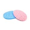 Set 2 bucati, burete pentru curatat fata, oval, roz/albastru