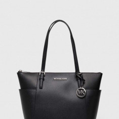 MICHAEL Michael Kors poseta de piele culoarea negru