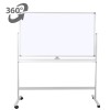 Whiteboard mobil 120&amp;#215;180 cm, cu doua fete, VISUAL