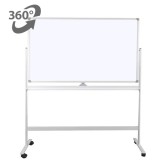 Whiteboard mobil 90&amp;#215;120 cm, cu doua fete, VISUAL
