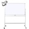 Whiteboard mobil 120&amp;#215;180 cm, cu doua fete, VISUAL