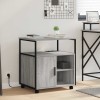 VidaXL Birou cu Stație de &Icirc;ncărcare sonoma gri 61 x 46 x 67 cm 859833