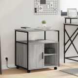VidaXL Dulap de birou sonoma gri 61 x 46 x 67 cm Lemn compozit