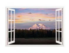Autocolant decorativ, Fereastra, Multicolor, 83 cm, 539STC foto