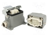 Conector MOLEX GWconnect HDC 6 pini 16A 500V drept set complet
