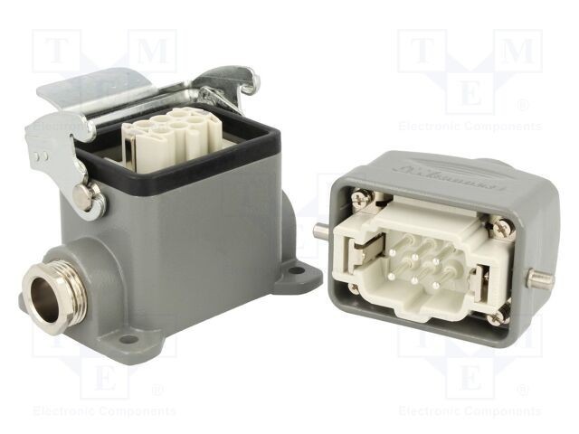 Conector MOLEX GWconnect HDC 6 pini 16A 500V drept set complet