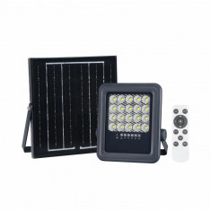 Proiector led SMD cu Panou Solar si telecomanda, IP65, 50W, 6500k, lumina rece, autonomie 35.000 ore