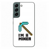 Husa compatibila cu Samsung Galaxy S22+ Plus Silicon Gel Tpu Model Minecraft Miner