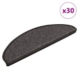 vidaXL Covorașe scări autoadezive, 30 buc. antracit 65x21x4 cm sisal