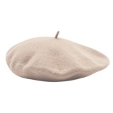 Bereta, Sapca tip Bereta tricotata din lana , palarie retro stil frantuzesc, unisex, -Bej Maro