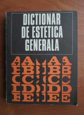 Dictionar de estetica generala foto