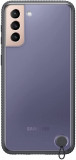 Husa de protectie Samsung pentru Galaxy S21 Plus, Clear Protective Cover, Black