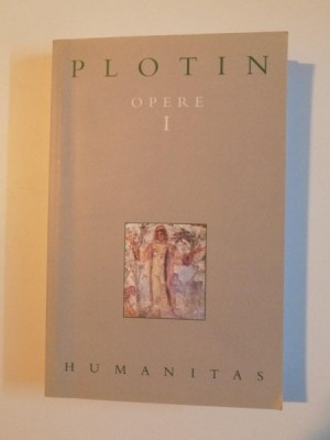 OPERE I de PLOTIN , BUCURESTI 2002 foto