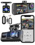 Cumpara ieftin Camera Auto de Bord DVR Tripla Versatyx&reg;, Video in Bucla, Detectare miscare, Vedere nocturna, FULL HD 1080p, Waterproof, Camp vizual ultra-larg 170&deg;,