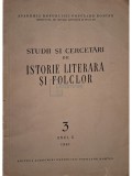 G. Calinescu (red.) - Studii si cercetari de istorie literara si folclor, anul X, nr. 3/1961 (Editia: 1961)