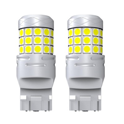 Set 2 becuri auto LED 42SMD T20, 120W/set, 12/24V, 6000K, lupa foto