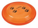 Frisbee pentru c&acirc;ini- plastic, 23cm, Trixie