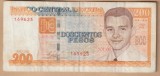 (9) BANCNOTA CUBA - 200 PESOS 2010, PORTRET FRANK PAIS, SEMNATURA ERNESTO MEDINA VILLAVEIRAN