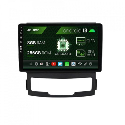 Navigatie Ssang Yong Korando (2010-2013), Android 13, Z-Octacore 8GB RAM + 256GB ROM, 9 Inch - AD-BGZ9008+AD-BGRKIT432 foto