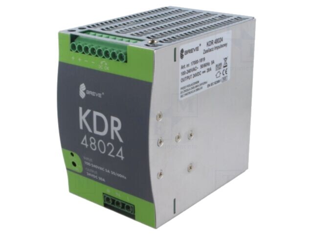 Alimentator Pulsatoriu BREVE TUFVASSONS 480W pentru Șină DIN 17000-1819