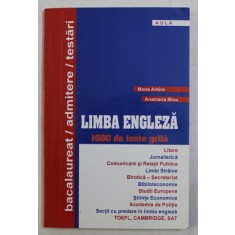 LIMBA ENGLEZA , 1600 DE TESTE GRILA de MONA ARHIRE , ANAMARIA MICU