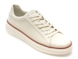 Pantofi sport GEOX albi, U46HPA, din piele naturala