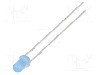 Dioda LED, 3mm, albastru, 500...750mcd, 10...15mA, 12V, OPTOSUPPLY - OSB5SA3134A-12V