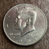 C50 - Moneda foarte veche - America - half dollar - litera P - 1998