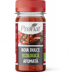 Boia de ardei dulce bio, afumata, 60g Pronat