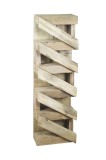 Cumpara ieftin Suport 5 sticle vin lemn maro 24 x 14 x 80 cm
