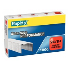 Capse 24/8+ Rapid Super Strong, 1000 Buc/Set, Capacitate 50 Coli, Capse Rezitente, Capse Otel, Capse din Otel, Set de Capse, Set Capse Rapid, Capse Ra foto