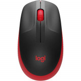 Mouse wireless Logitech M190, Rosu