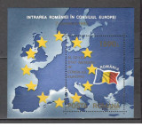Romania.1993 Intrarea in Consiliul Europei-Bl. ZR.909