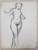Lucretia Mihail Silion, Nud - Studiu, Desen creion pe hartie, 30.5 x 24 cm, Album Arta