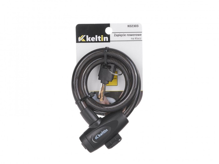Antifurt bicicleta cu cheie, 12 x 800 mm, Keltin K02303