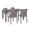 Set mobilier de grădină Hellda 4+1 cappuccino