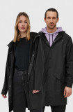 Cumpara ieftin Rains geacă 12020 Long Jacket culoarea negru, de tranziție 12020.01-Black