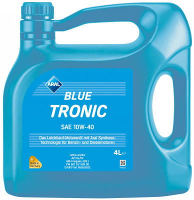 Ulei Motor Aral Blue Tronic 10W-40 4L 154FE6 foto