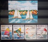 Volta Superioara 1983 sport Jocurile Olimpice de vară Los &Aacute;ngeles 84 , serie 4v + bloc neștampilată