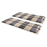 Cumpara ieftin Baze de pat cu sipci, 2 buc., 42 sipci, 7 zone, 70 x 200 cm