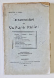 INSEMNARI DIN CULTURA ITALIEI de APOSTOL D. CULEA , 1914