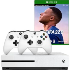 Consola MICROSOFT Xbox One S 500gb Second-Hand, ALB + 2 Controllere + Joc FIFA 22 Second-Hand SH
