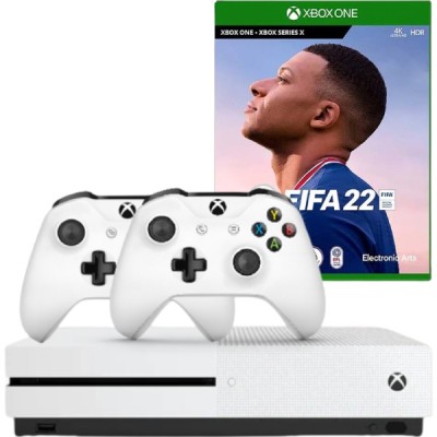 Consola MICROSOFT Xbox One S 1TB Second-Hand, ALB + 2 Controllere + Joc FIFA 22 Second-Hand SH foto