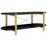 Cumpara ieftin Masuta de cafea, negru, 110x48x40 cm, lemn compozit