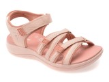 Cumpara ieftin Sandale CLARKS roz, MIRA MADI, din material textil