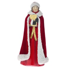 Figurina din rasina Mrs Santa 16 cm x 12 cm x 30 cm