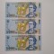 trei bancnote consecutive 1000 lei 1998 UNC necirculate, perfecte