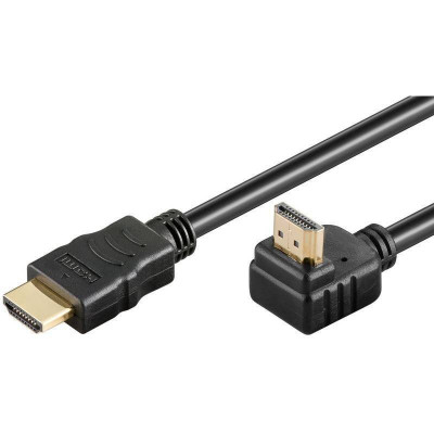 Cablu HDMI 90 grade 3m v2.0 3D Ethernet High Speed WELL foto